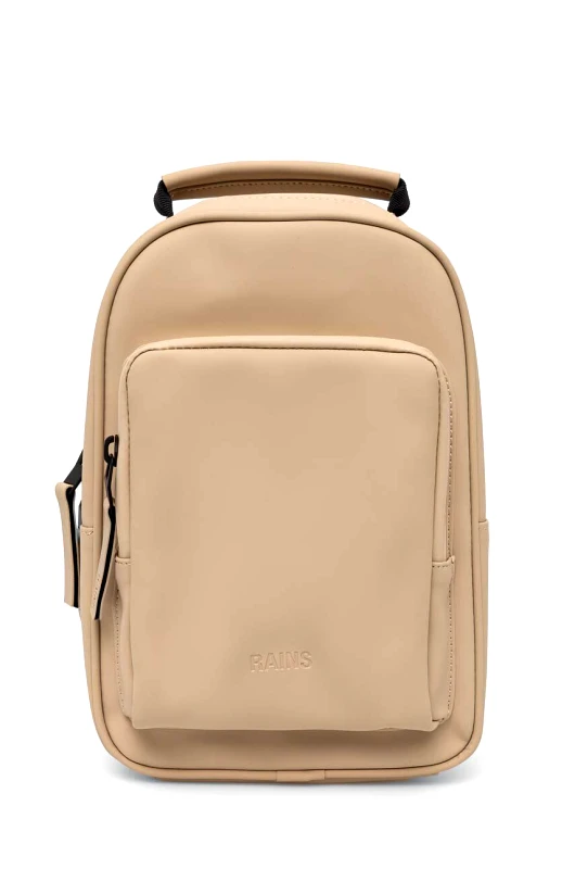 Rains Σακίδιο πλάτης Rains Book Daypack Mini W3 χρώμα: μπεζ, 13690-24