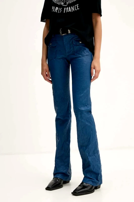 Zadig&Voltaire Δερμάτινο παντελόνι ZADIG&VOLTAIRE RWPA00066