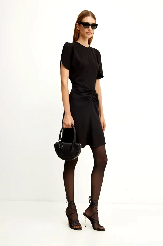 Victoria Beckham Φόρεμα Victoria Beckham χρώμα: μαύρο, 1424WDR006087A