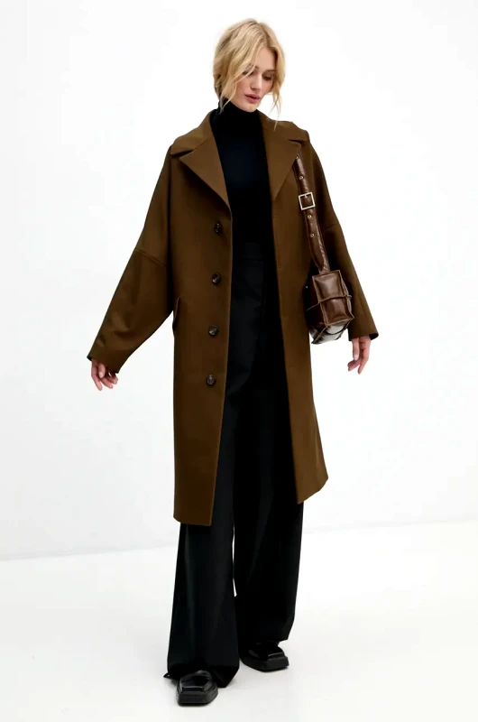 MM6 Maison Margiela Παλτό MM6 Maison Margiela χρώμα: πράσινο, S62AA0087.M35222