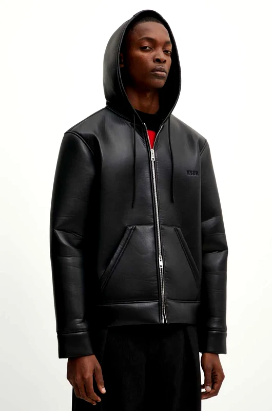 MSGM Μπουφάν MSGM χρώμα: μαύρο, 3740MH18X.247603