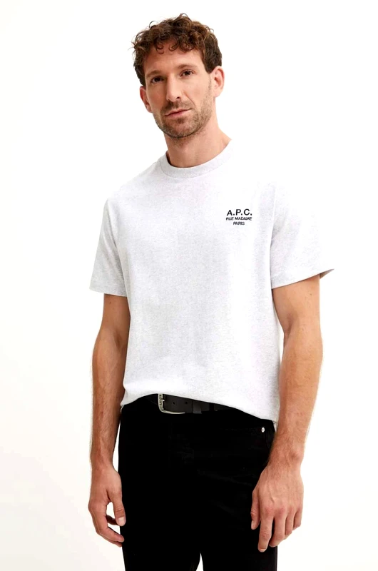 A.P.C. Βαμβακερό μπλουζάκι A.P.C. standard rue madame GOTS