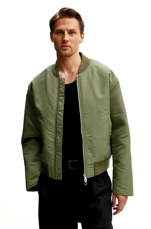 Sunflower Μπουφάν bomber Sunflower ανδρικό, χρώμα: πράσινο, 4140
