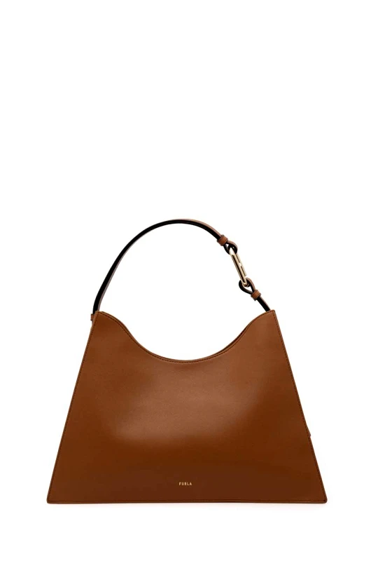 Furla Δερμάτινη τσάντα Furla χρώμα: μπεζ, WB01246 BX2045 RY000