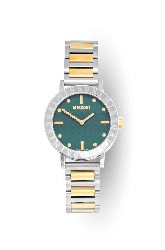 Missoni Ρολόι Missoni χρώμα: ασημί, MWQK00422