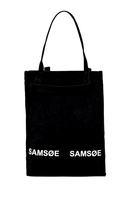 Samsoe Samsoe Βαμβακερή τσάντα Samsoe Samsoe SALUCCA χρώμα: μαύρο, U24300002