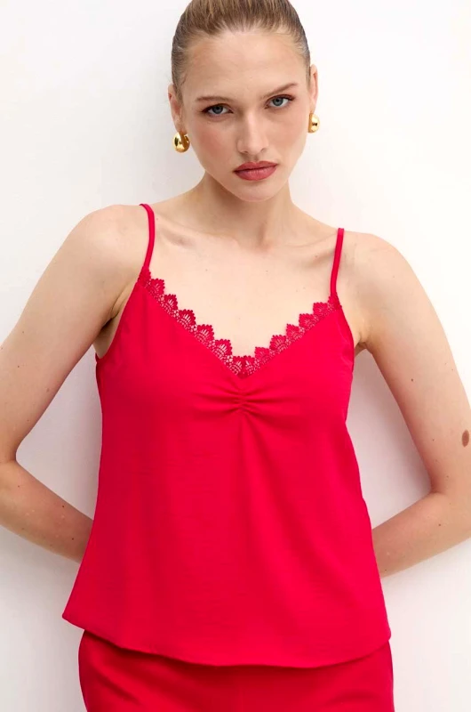 Morgan Μπλουζάκι Morgan OCHAL χρώμα: ροζ, OCHAL