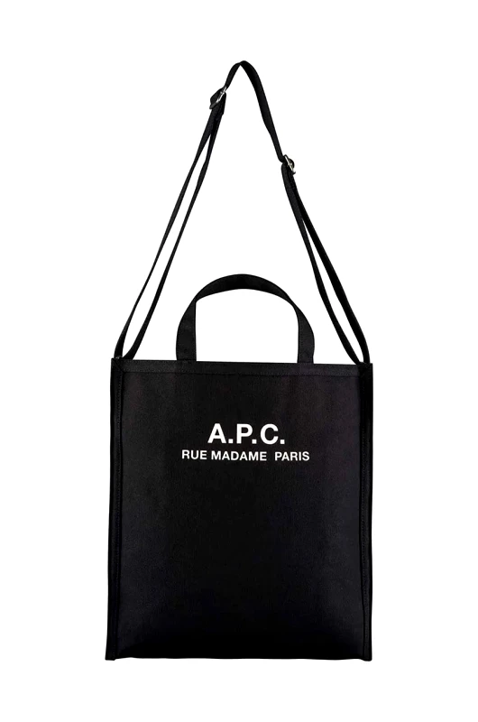A.P.C. Τσάντα A.P.C. A.P.C. Cabas Recuperation CODBM-H61318 BLACK χρώμα: μαύρο