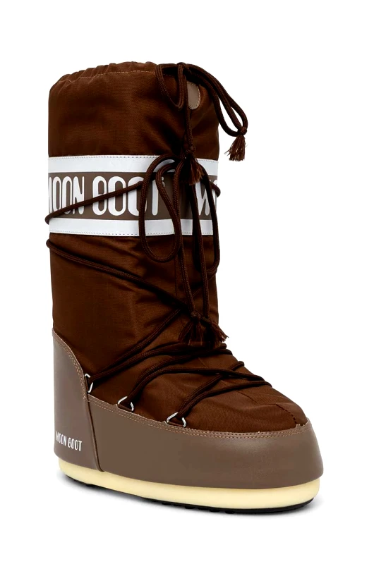 Moon Boot Μπότες χιονιού Moon Boot MB ICON NYLON χρώμα: καφέ, 80D1400440 M005