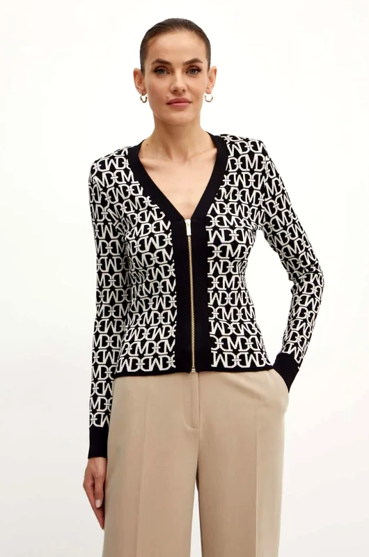 Marciano Guess Πλεκτή ζακέτα Marciano Guess MATI χρώμα: μαύρο, 4YGR18 5036Z
