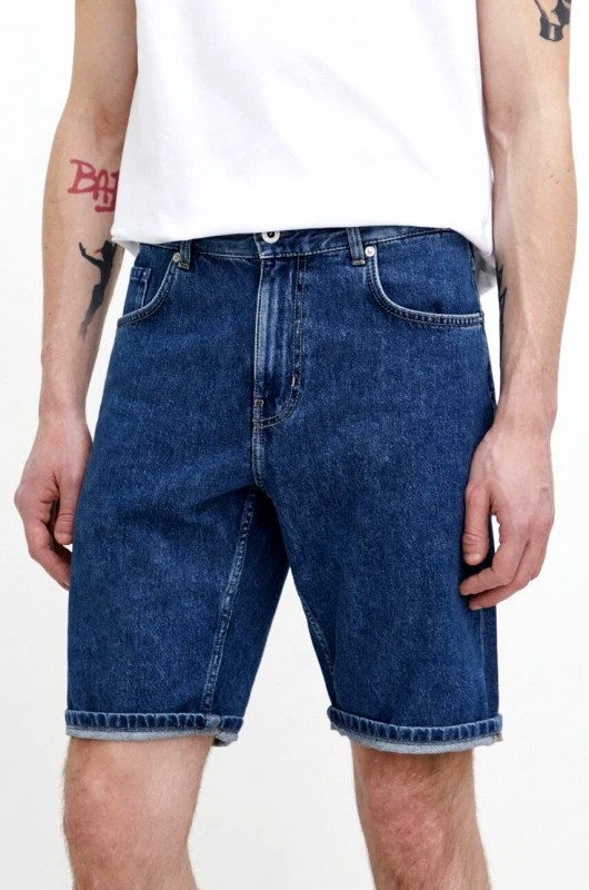 Karl Lagerfeld Jeans Τζιν σορτς Karl Lagerfeld Jeans χρώμα: ναυτικό μπλε