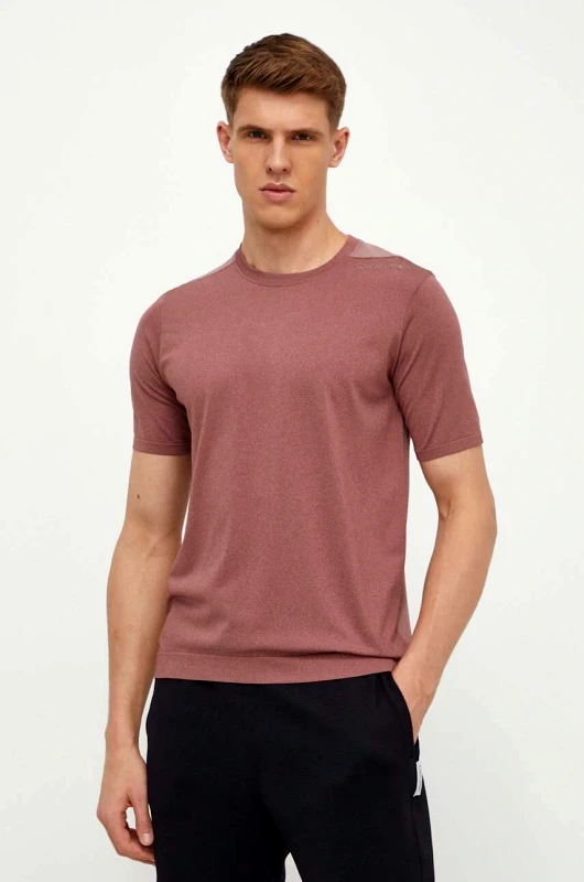 Calvin Klein Performance Μπλουζάκι προπόνησης Calvin Klein Performance χρώμα: ροζ