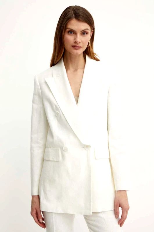 Luisa Spagnoli Λινό πανωφόρι Luisa Spagnoli VELINA χρώμα: μπεζ, 540685