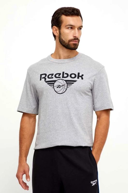 Reebok Classic Βαμβακερό μπλουζάκι Reebok Classic Basketball χρώμα: γκρι