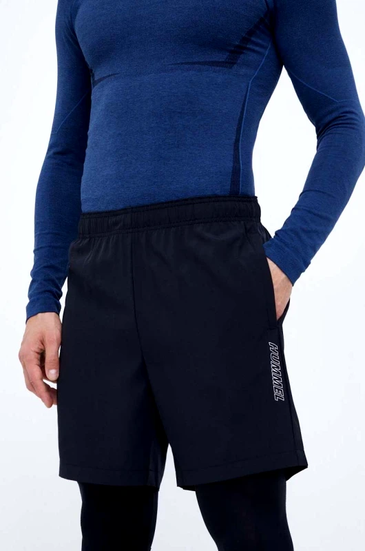 Hummel Σορτς προπόνησης Hummel Base χρώμα: μαύρο