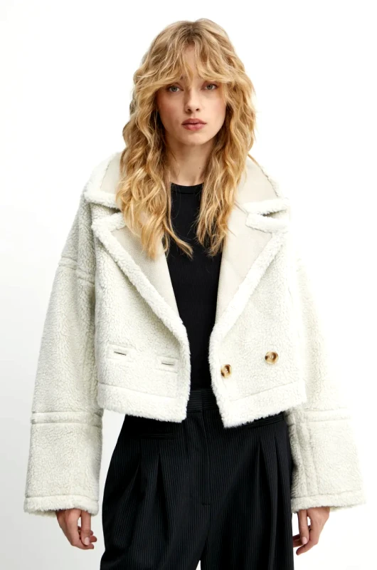 MUNTHE Αναστρέψιμο παλτό MUNTHE SAMBINO γυναικείο, χρώμα: μπεζ, 244150224401