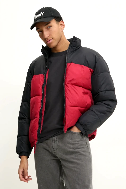 Hollister Co. Μπουφάν Hollister Co. χρώμα: μπορντό, KI332-4072