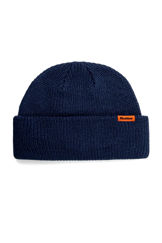 Butter Goods Καπέλο Butter Goods Tall Wharfie Beanie χρώμα: ναυτικό μπλε, BG243811