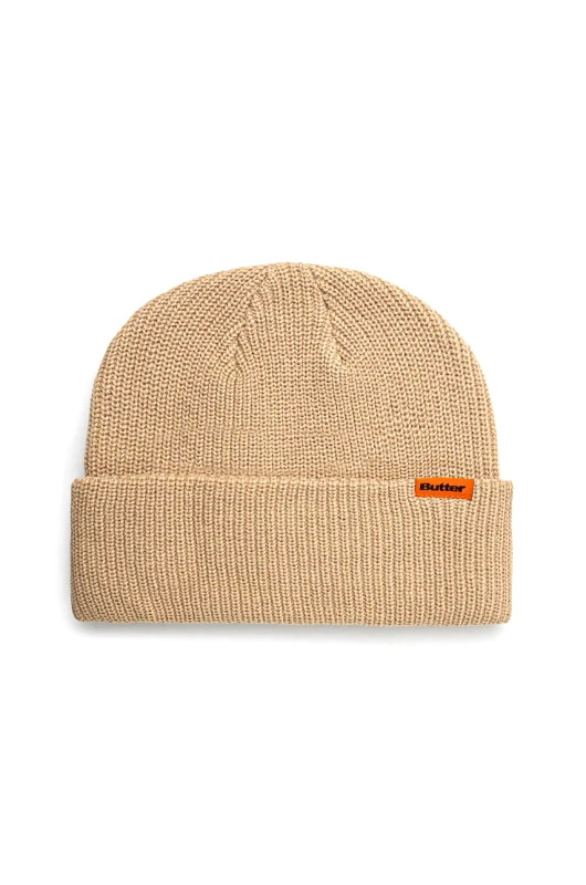Butter Goods Καπέλο Butter Goods Tall Wharfie Beanie χρώμα: μπεζ, BG243811