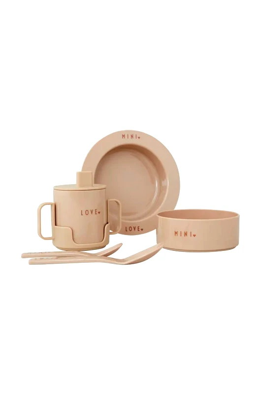 Design Letters Παιδικό σετ πρωινού Design Letters Mini Favourite 5-pack χρώμα: πολύχρωμο