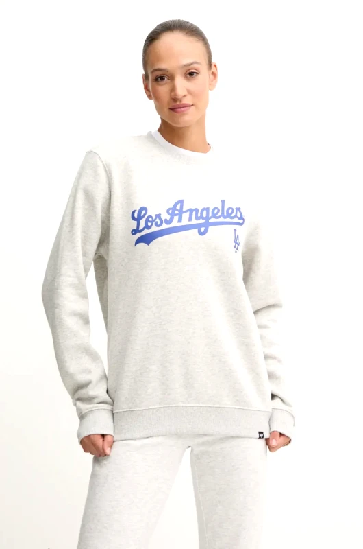 47 brand Μπλούζα 47 brand MLB Los Angeles Dodgers χρώμα: γκρι, BB012PEMIBC630059CK