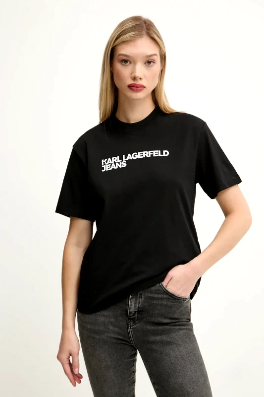 Karl Lagerfeld Jeans Βαμβακερό μπλουζάκι Karl Lagerfeld Jeans