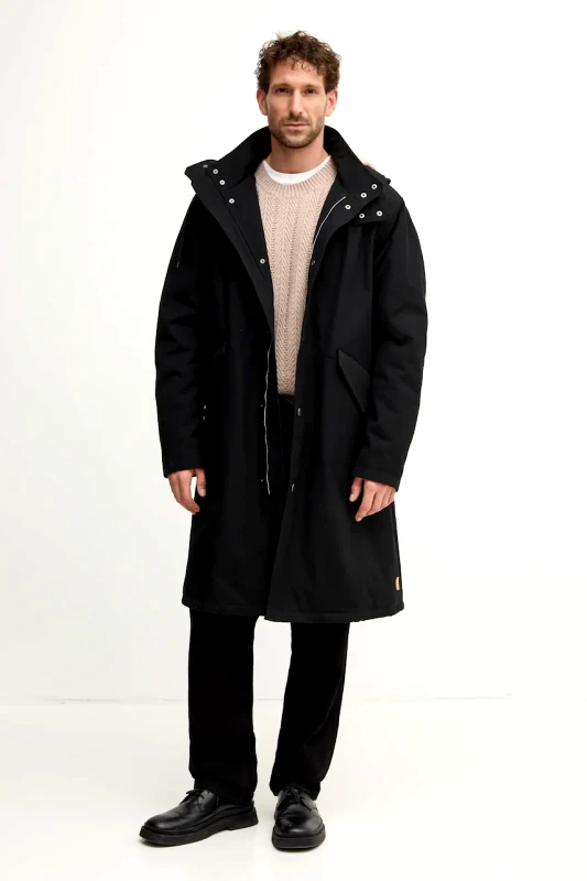 A.P.C. Μπουφάν A.P.C. parka antonin χρώμα: μαύρο, COHCJ.M30202