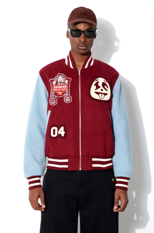 Icecream Μπουφάν bomber ICECREAM Diner Team Varsity ανδρικό, IC24106