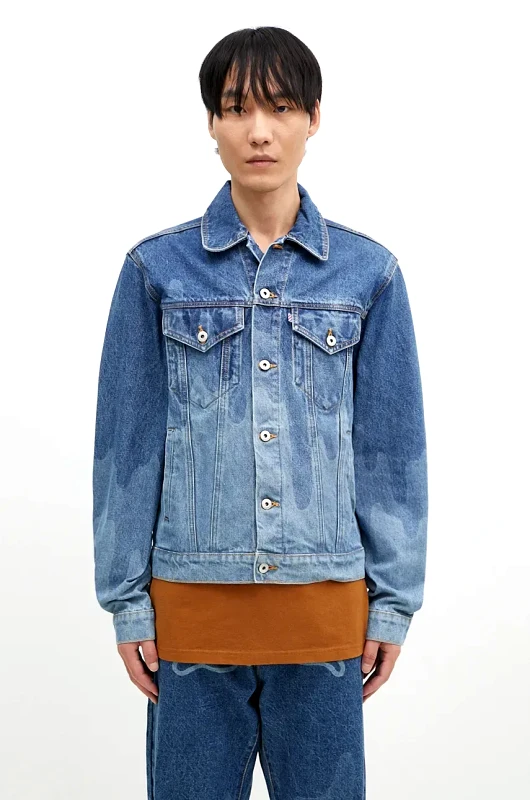 Icecream Τζιν μπουφάν ICECREAM Lazer Drip Denim Trucker ανδρικό, IC24369