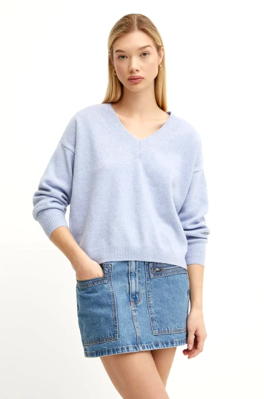 Hollister Co. Πουλόβερ Hollister Co. χρώμα: μπλε, KI350-4239