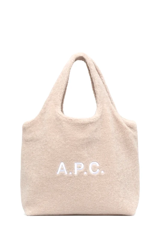 A.P.C. Τσάντα A.P.C. tote ninon χρώμα: μπεζ, PSAJW.M61565