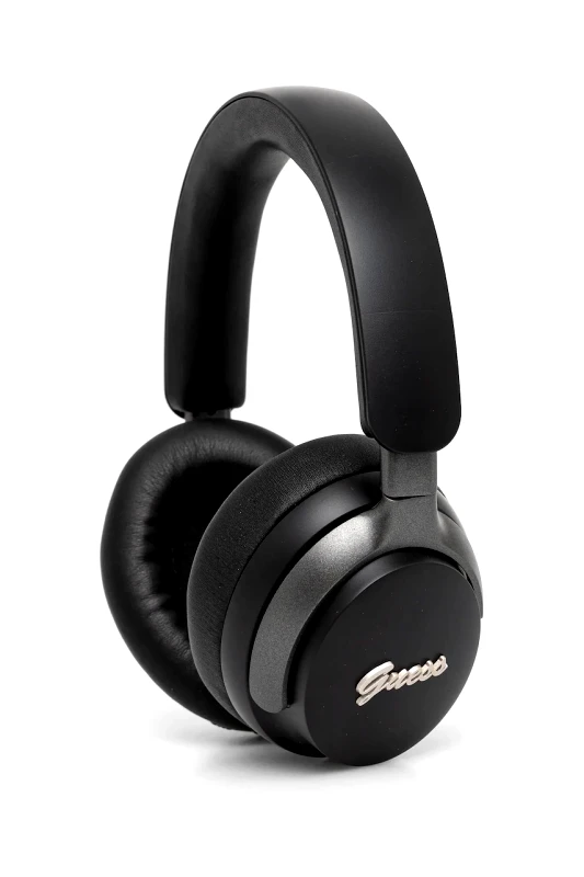 Guess Ασύρματα ακουστικά in-ear Guess Metal Script Logo χρώμα: μαύρο