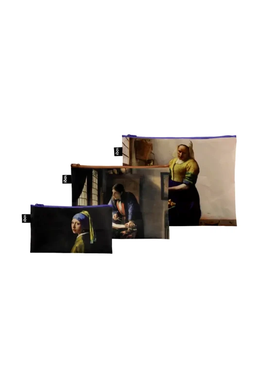 LOQI Σετ φακελάκια LOQI Johannes Vermeer 3-pack χρώμα: πολύχρωμο