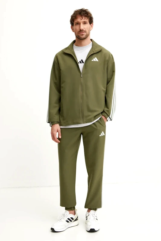 adidas Φόρμα adidas M 3S WV TT TS χρώμα: πράσινο, JI8850