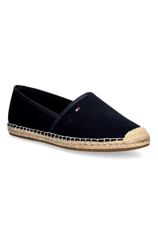 Tommy Hilfiger Εσπαντρίγιες Tommy Hilfiger FLAG CANVAS ESPADRILLE χρώμα: ναυτικό μπλε, FW0FW08541