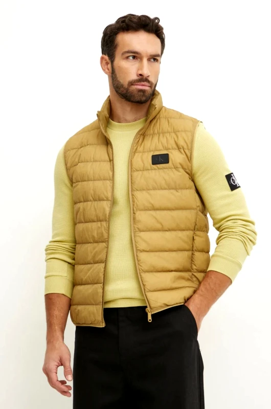 Calvin Klein Jeans Αμάνικο από πούπουλα Calvin Klein Jeans ανδρικό, χρώμα: πράσινο, J30J326718