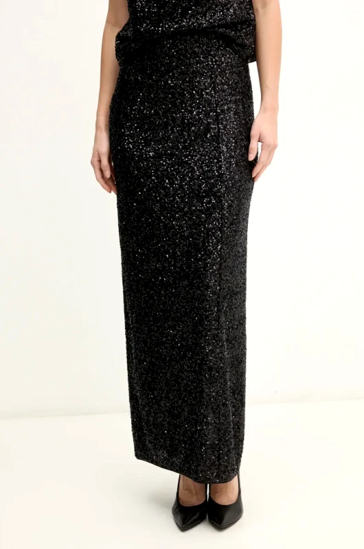 DIANE VON FURSTENBERG Φούστα DIANE VON FURSTENBERG χρώμα: μαύρο, DVFKL4S001