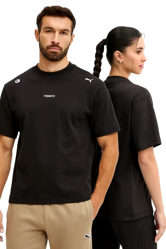 coperni Βαμβακερό μπλουζάκι Coperni x Puma χρώμα: μαύρο, 628305