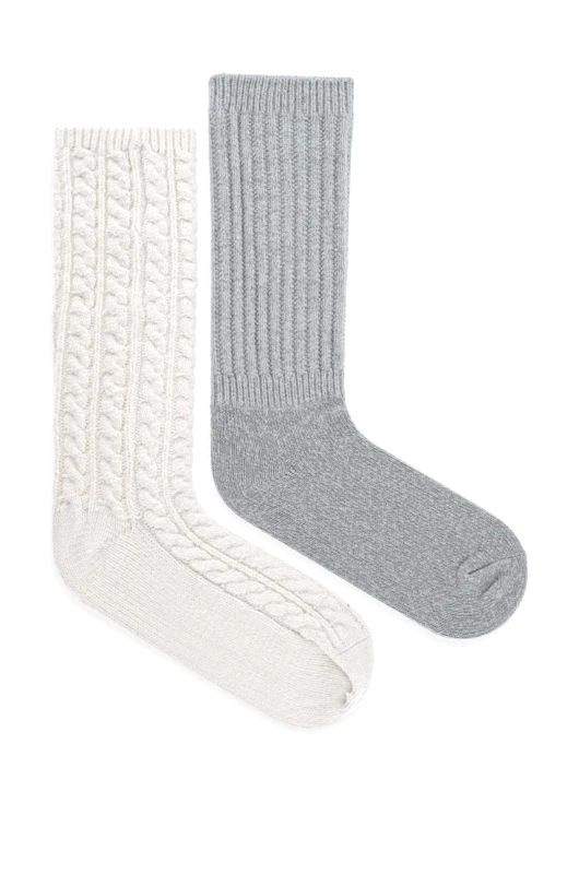 Hollister Co. Κάλτσες Hollister Co. 2-pack χρώμα: γκρι, KI354-4035