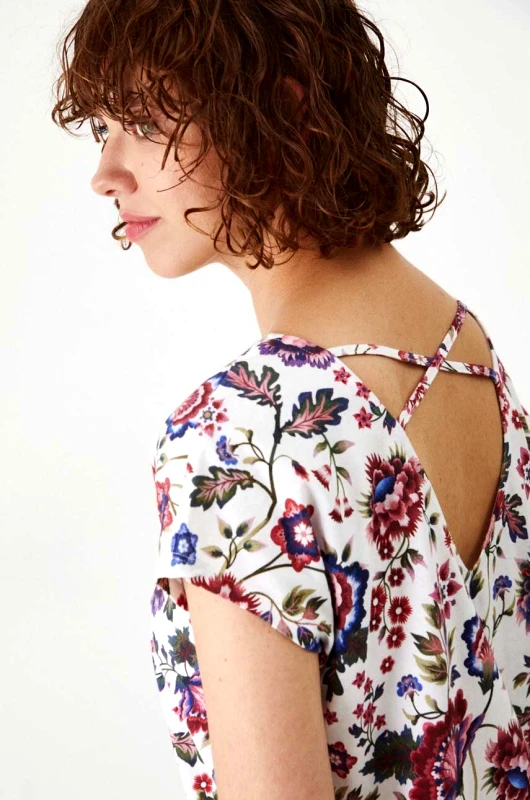 Βαμβακερό μπλουζάκι Medicine γυναικεία, χρώμα: μπεζ φωτογραφία