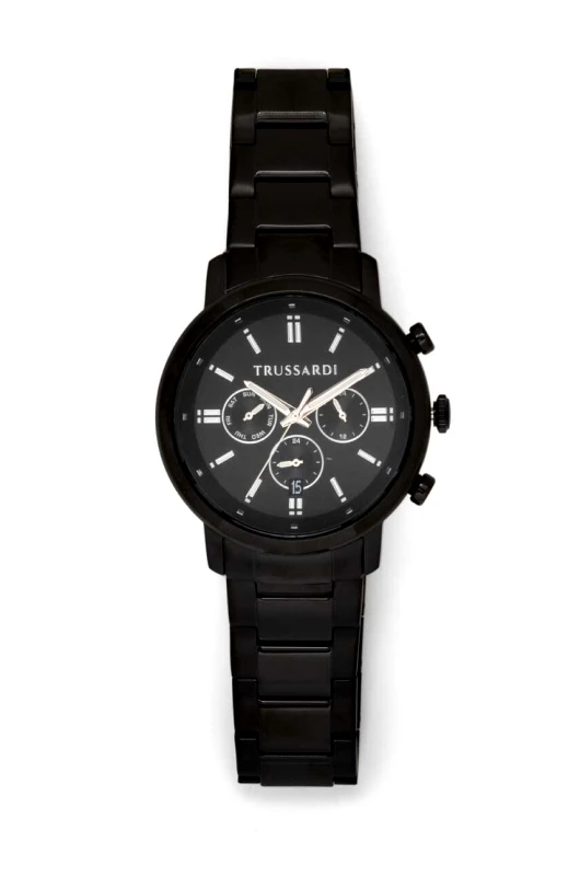 Trussardi Ρολόι Trussardi χρώμα: μαύρο, R2453147011