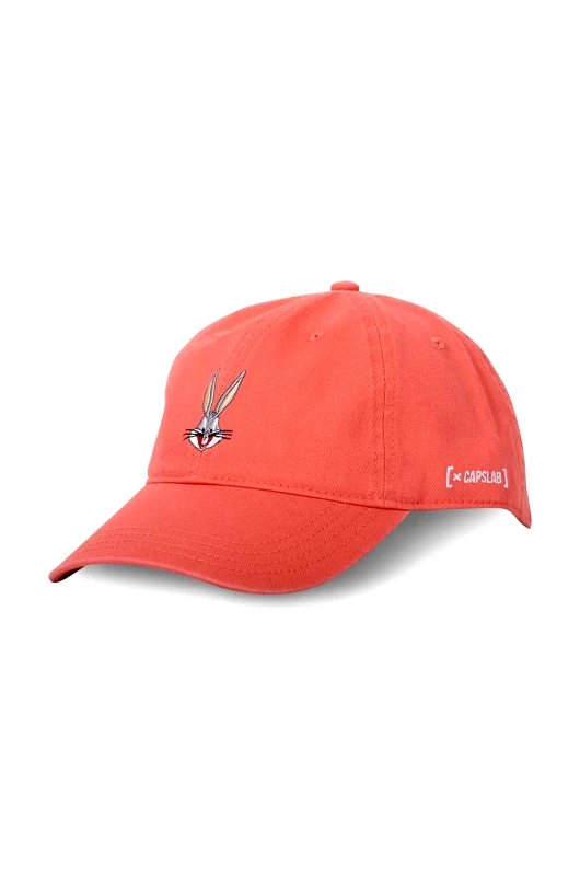 Capslab Βαμβακερό καπέλο του μπέιζμπολ Capslab x Looney Tunes χρώμα: πορτοκαλί, CL.LOO8.1.CD.BUG2 CL/LOO8/1/CD/BUG2