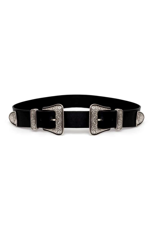 The Kooples Ζώνη The Kooples χρώμα: μαύρο, AFCE25026K