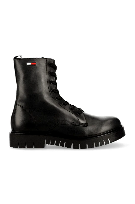 Tommy Jeans Δερμάτινα workers Tommy Jeans Tommy Jeans Lace Up Wmns Boot , χρώμα: μαύρο