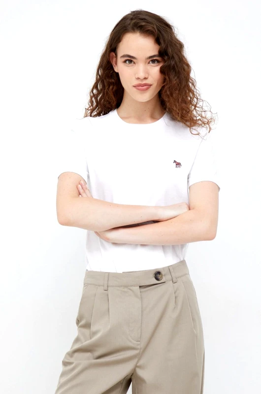 PS Paul Smith Βαμβακερό μπλουζάκι PS Paul Smith χρώμα: άσπρο W2R.G799.EP1846