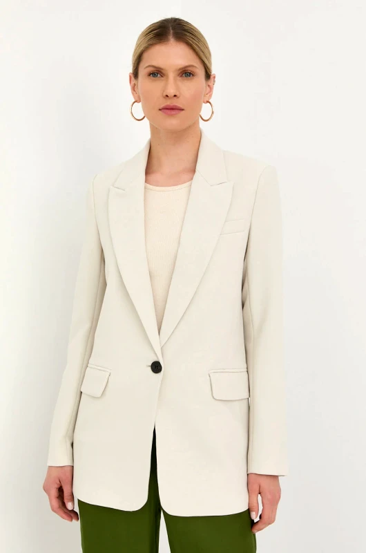 Bruuns Bazaar Σακάκι Bruuns Bazaar χρώμα: μπεζ