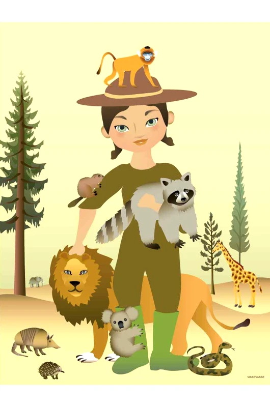 Vissevasse Vissevasse Αφίσα The Zookeeper 50x70 cm