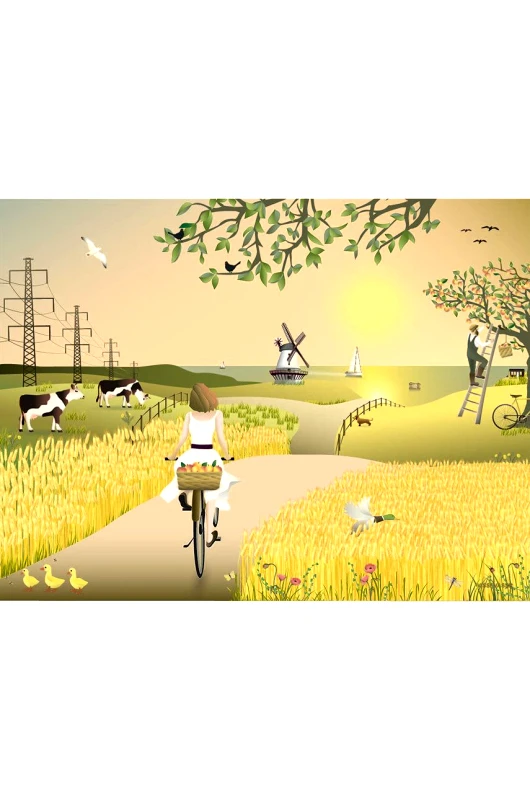 Vissevasse Vissevasse Αφίσα A Fine Day 30x40 cm