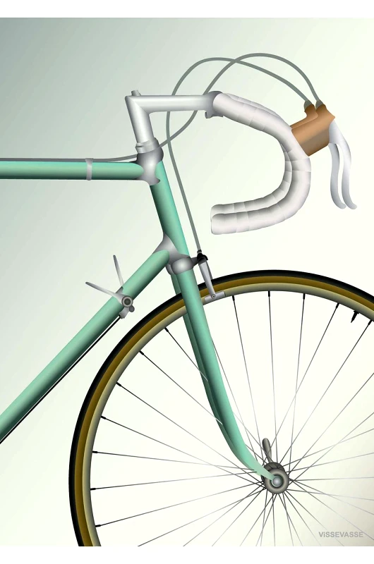 Vissevasse Vissevasse Αφίσα Racing Bicycle 30x40 cm