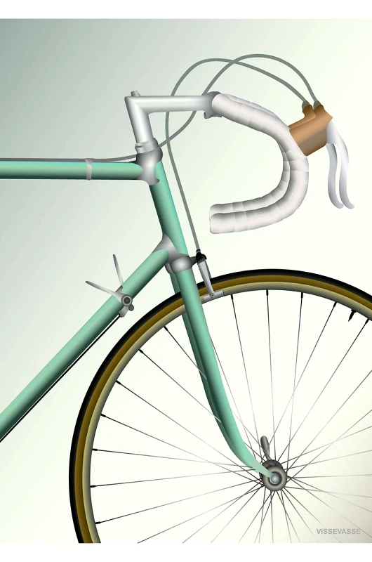 Vissevasse Vissevasse Αφίσα Racing Bicycle 50x70 cm
